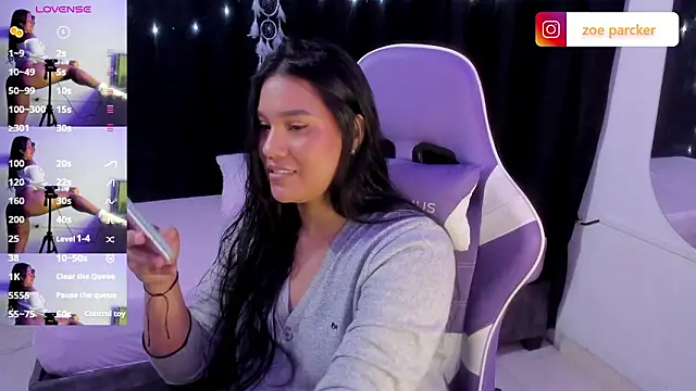 ZoeParcker online show from 9, 3, 2026