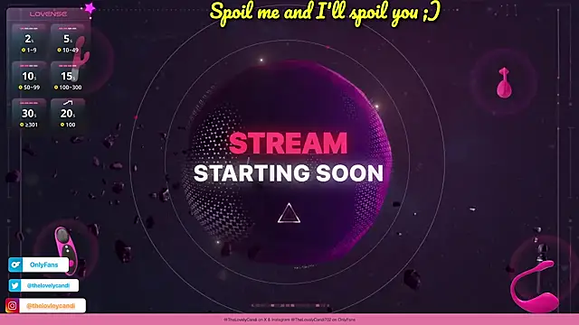 TheLovelyCandi online show from 3, 3, 2026