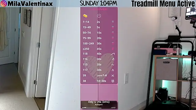 MilaValentina online show from 8, 3, 2026