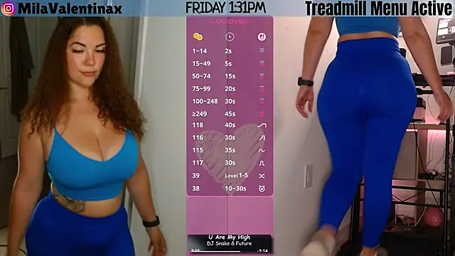 MilaValentina online show from 15, 5, 2026