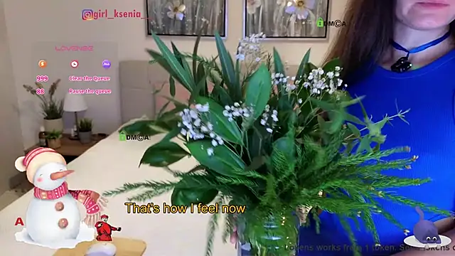 Girl Ksenia online show from 18, 12, 2025