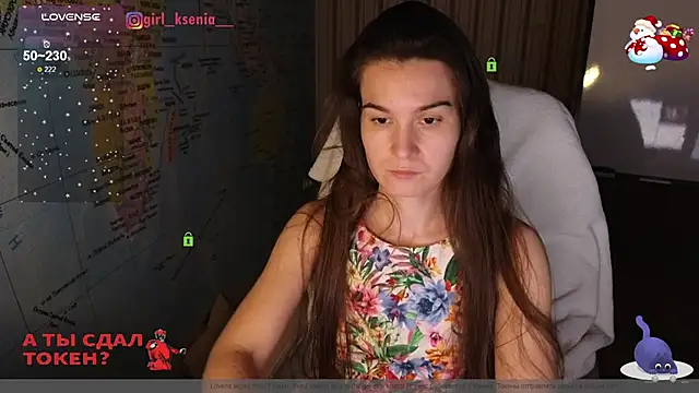 Girl Ksenia online show from 1, 2, 2025