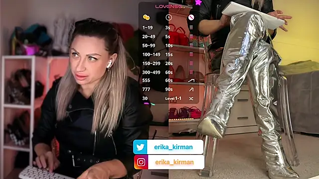 Erika Kirman online show from 3, 2, 2026