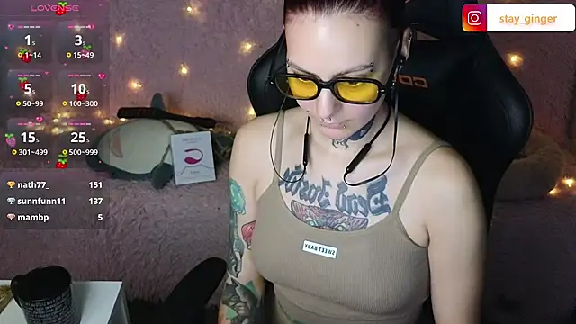 Ginger Stay online show from 10, 3, 2025