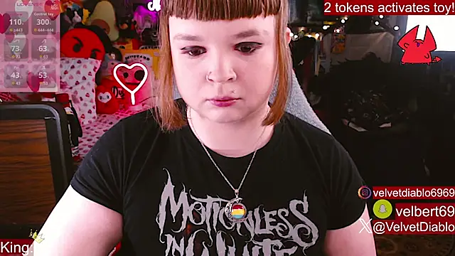 VelvetDiablo online show from 18, 2, 2026