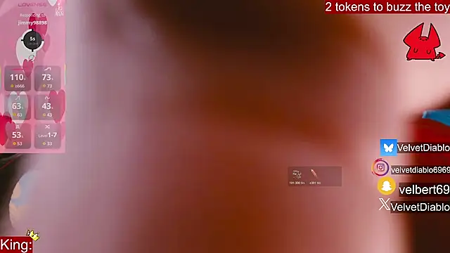 VelvetDiablo online show from 10, 2, 2026