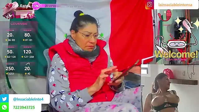 LaInsaciableIntensa online show from 14, 3, 2025