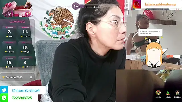LaInsaciableIntensa online show from 21, 3, 2025
