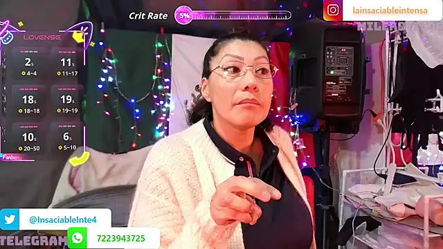 LaInsaciableIntensa online show from 16, 3, 2026