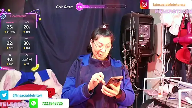 LaInsaciableIntensa online show from 20, 3, 2026