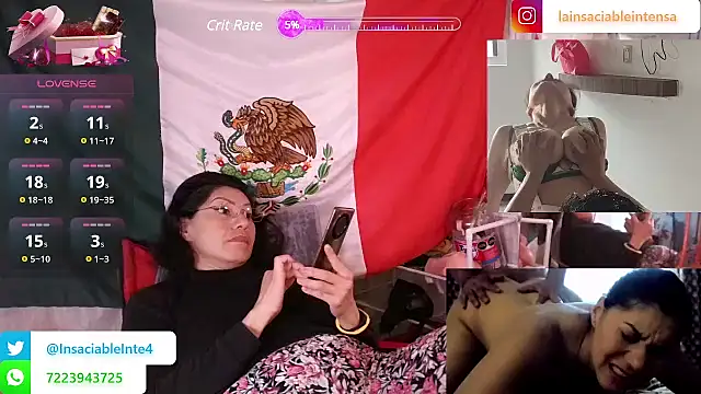 LaInsaciableIntensa online show from 20, 3, 2025
