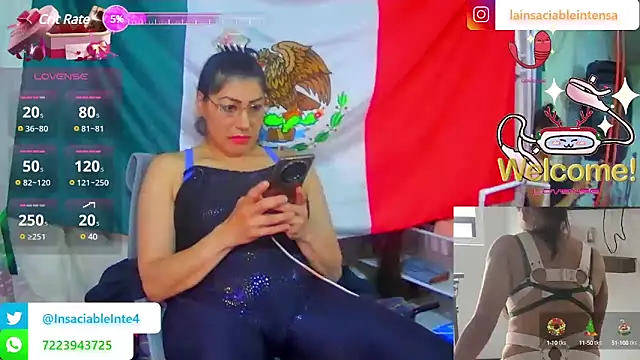 LaInsaciableIntensa online show from 15, 3, 2025