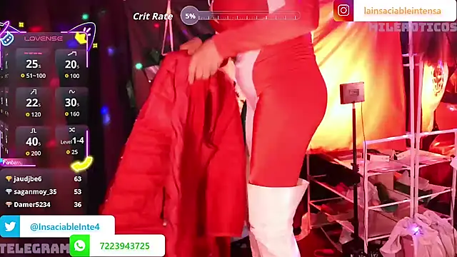 LaInsaciableIntensa online show from 15, 9, 2025