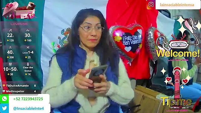 LaInsaciableIntensa online show from 19, 2, 2025