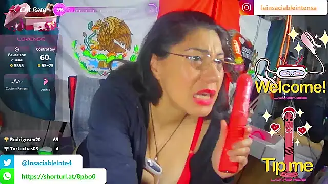 LaInsaciableIntensa online show from 21, 2, 2025