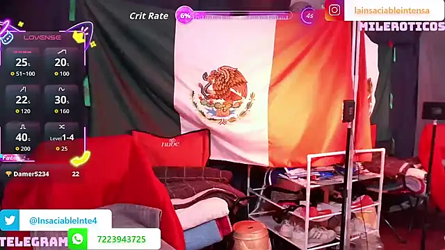 LaInsaciableIntensa online show from 27, 9, 2025