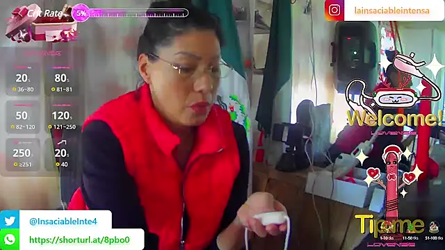 LaInsaciableIntensa online show from 23, 2, 2025