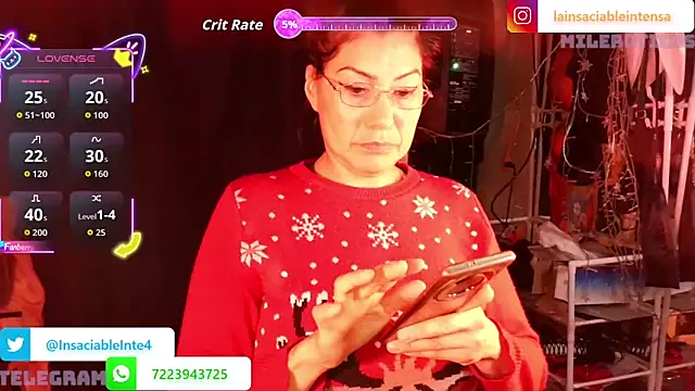 Snapshot of LaInsaciableIntensa chatting on 6, 5, 2026 LaInsaciableIntensa online show from 6, 5, 2026