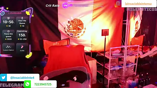 LaInsaciableIntensa online show from 24, 10, 2025