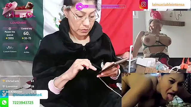 LaInsaciableIntensa online show from 23, 3, 2025