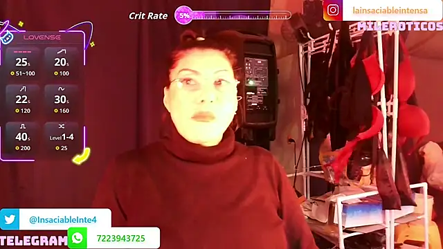 Snapshot of LaInsaciableIntensa chatting on 8, 5, 2026 LaInsaciableIntensa online show from 8, 5, 2026