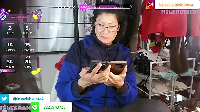 LaInsaciableIntensa online show from 22, 6, 2026