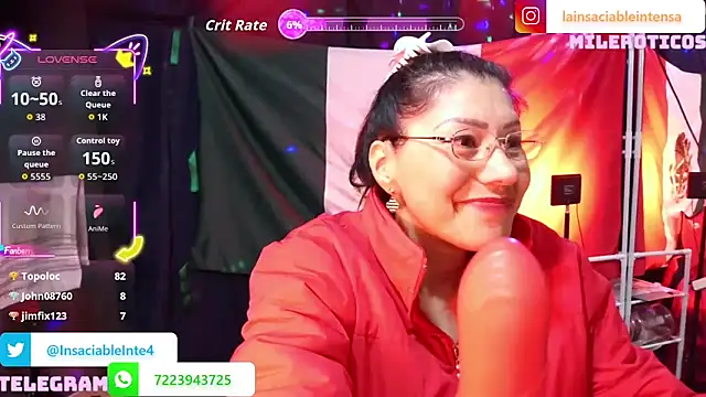 LaInsaciableIntensa online show from 20, 9, 2025