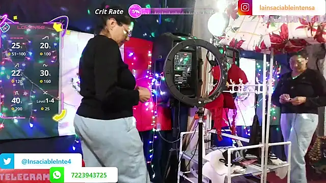 LaInsaciableIntensa online show from 10, 1, 2026