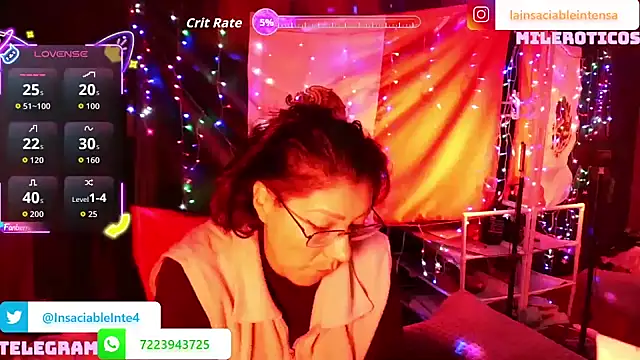 LaInsaciableIntensa online show from 7, 11, 2025