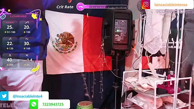 LaInsaciableIntensa online show from 14, 3, 2026