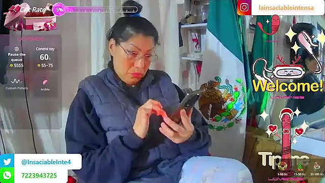 LaInsaciableIntensa online show from 2, 3, 2025
