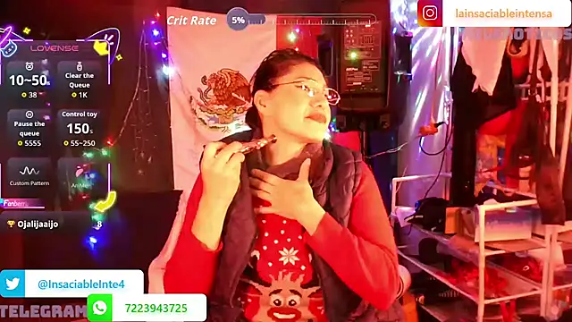 LaInsaciableIntensa online show from 23, 4, 2026