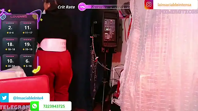 LaInsaciableIntensa online show from 25, 2, 2026