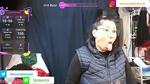 Snapshot of LaInsaciableIntensa chatting on 24, 4, 2026 LaInsaciableIntensa online show from 24, 4, 2026