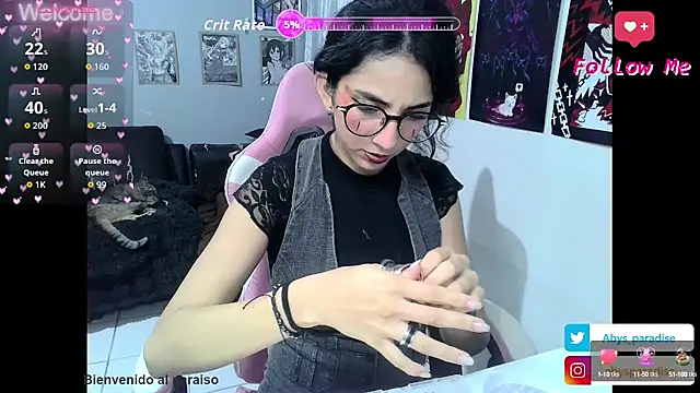 Snapshot of Abysparadise chatting on 17, 10, 2025 Abysparadise online show from 17, 10, 2025