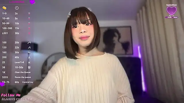 SweetCheska19 online show from 26, 6, 2026