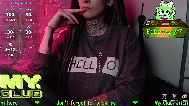 Witch Emma online show from 7, 2, 2026