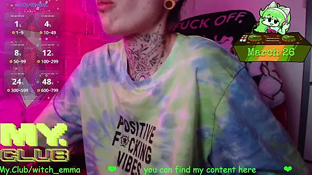 Witch Emma online show from 26, 3, 2026