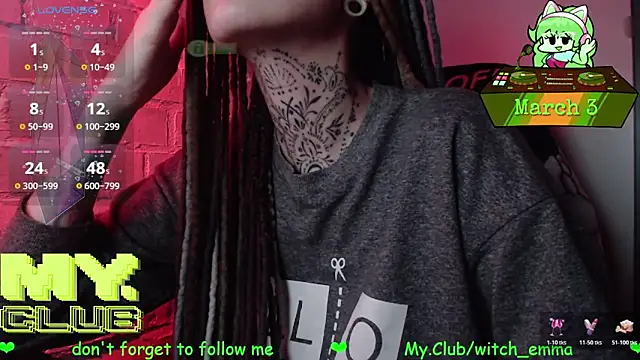 Witch Emma online show from 3, 3, 2026