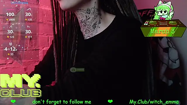 Witch Emma online show from 3, 3, 2026