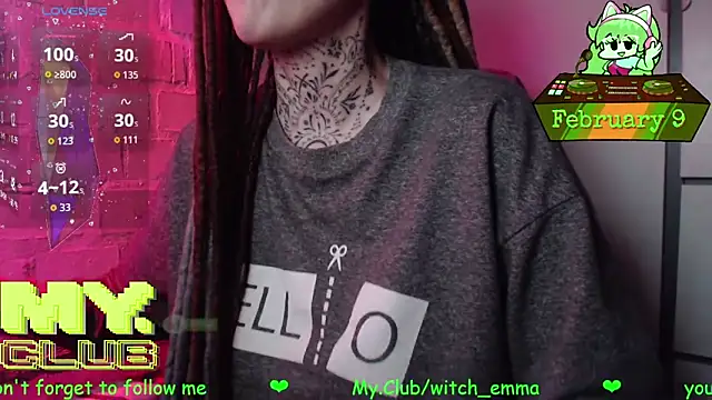 Witch Emma online show from 9, 2, 2026