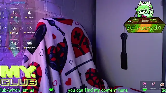 Witch Emma online show from 14, 2, 2026