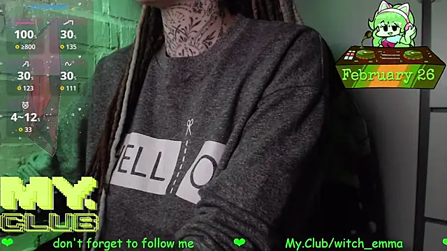 Witch Emma online show from 26, 2, 2026