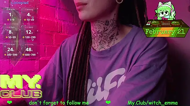 Witch Emma online show from 21, 2, 2026