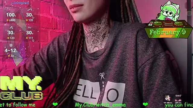 Witch Emma online show from 9, 2, 2026