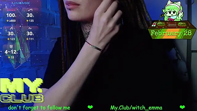 Witch Emma online show from 28, 2, 2026