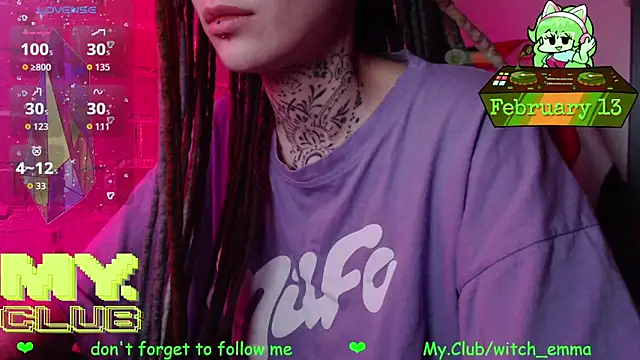 Witch Emma online show from 13, 2, 2026