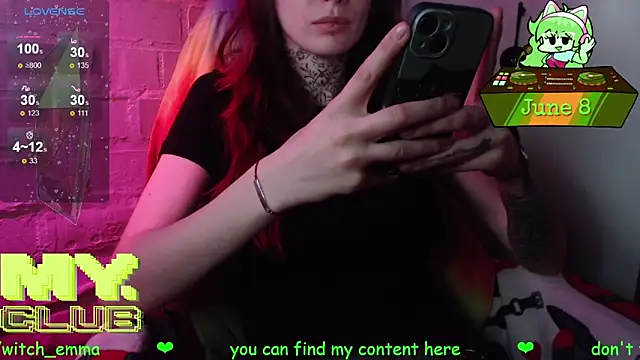 Snapshot of Witch_Emma chatting on 8, 6, 2026 Witch Emma online show from 8, 6, 2026