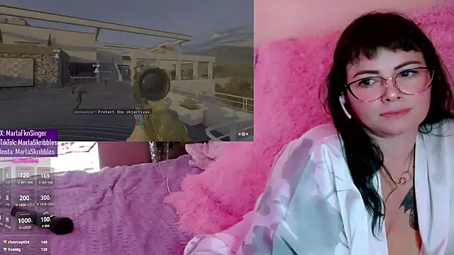 MarlaFknSinger online show from 13, 1, 2025