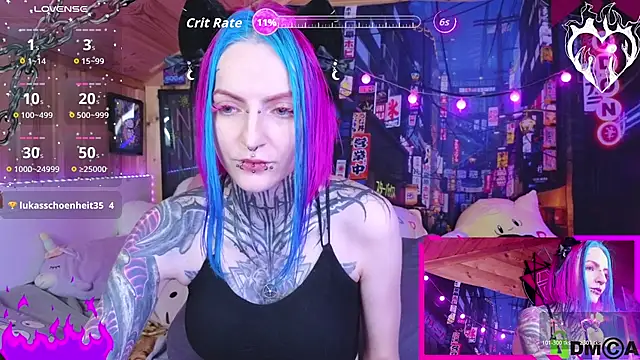 Snapshot of NekoCyber chatting on 8, 11, 2025 NekoCyber online show from 8, 11, 2025